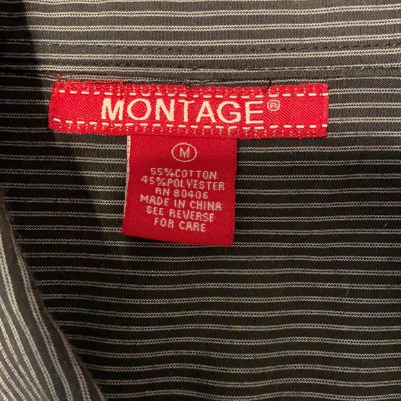 Mens Montage button up long sleeve - Picture 3 of 10